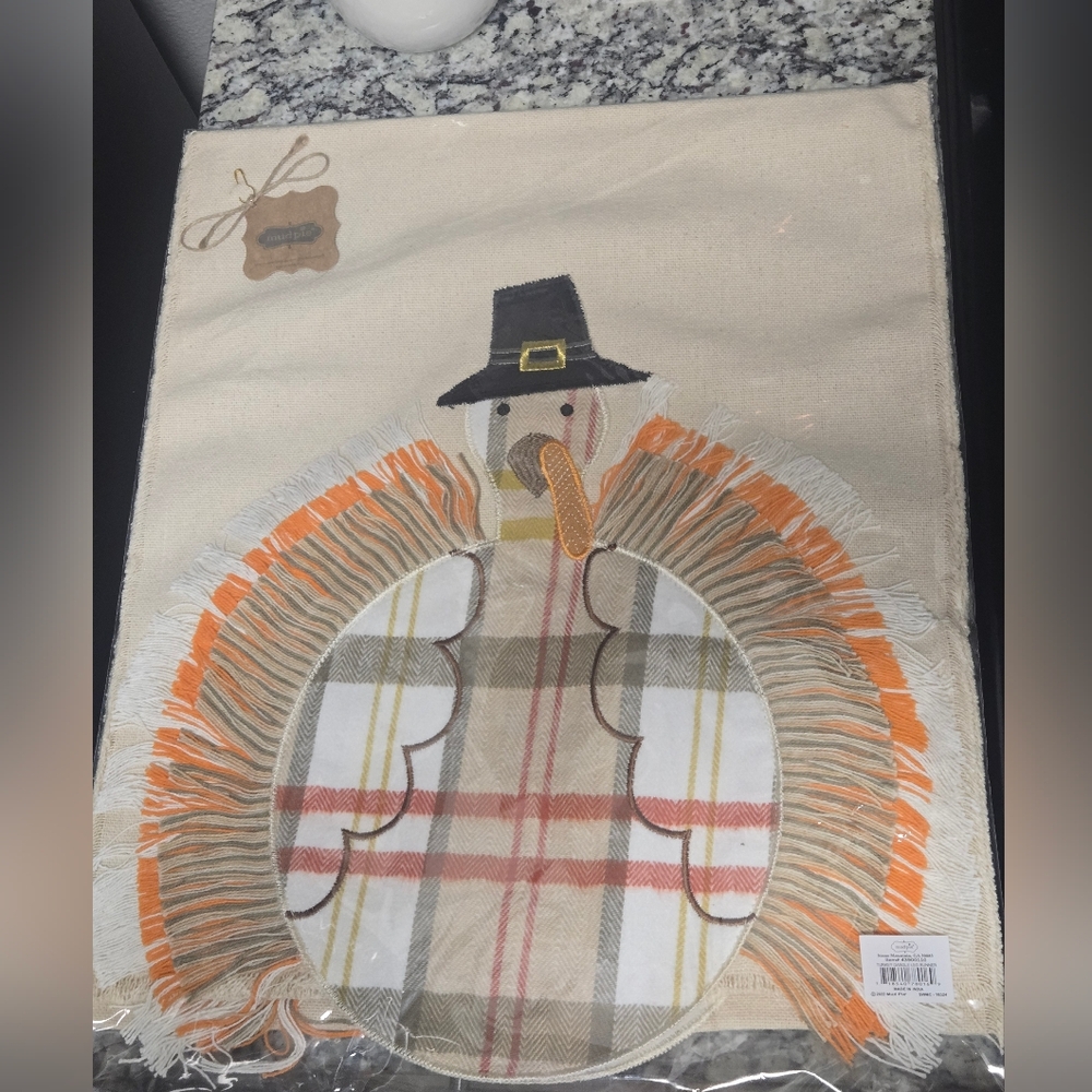 Mudpie Turkey Table Runner - Picture 3 of 6